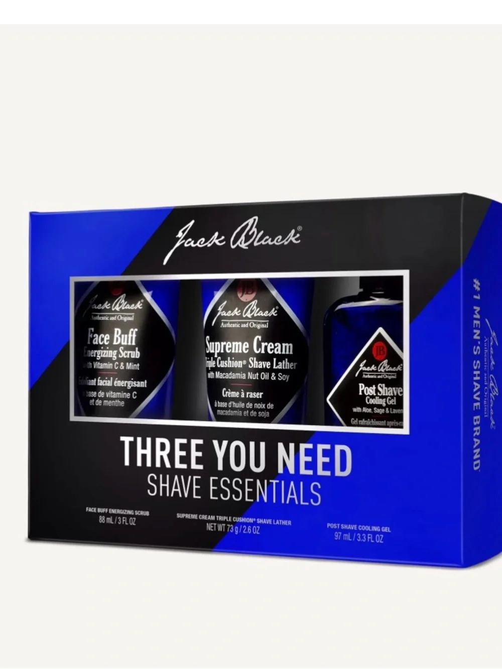 Jack Black Three You Need Shave Essentials - Blue